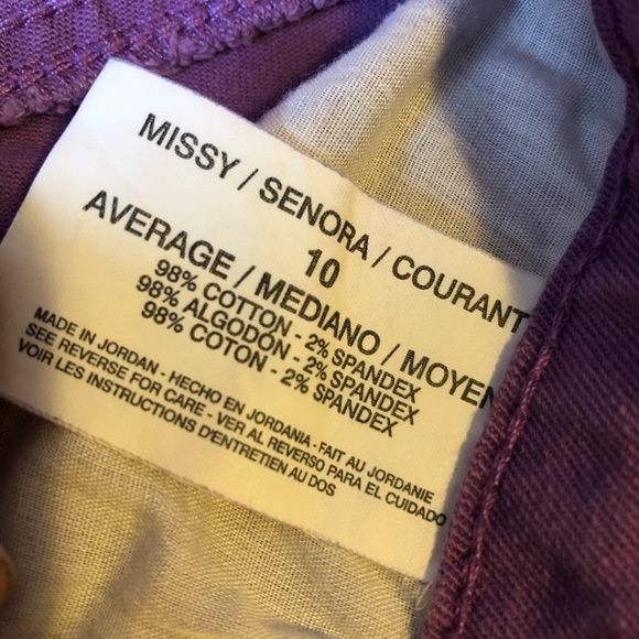 Nine West Vintage 10/30 purple pants GUC - Picture 3 of 5